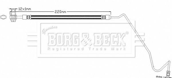 BORG & BECK Тормозной шланг BBH8351